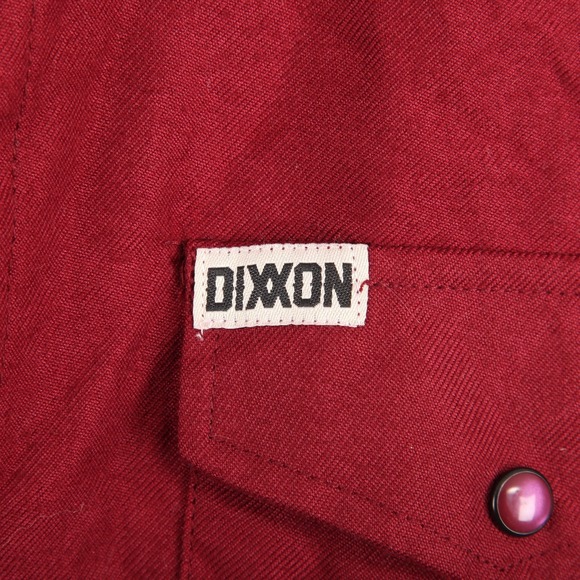 Dixxon Flannel Shirt Mens XL D-Tech Plaid Pearl Snap Western Bordeaux Extra - Picture 3 of 12